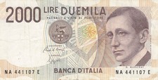 Italy 2000 lire d'occasion  Mussy-sur-Seine