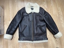 Aviator shearling leather for sale  LETCHWORTH GARDEN CITY