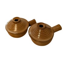 Vintage MCM Talheres Cerâmica Tigelas de Sopa de Cebola Crocks com Tampas Conjunto de 2  comprar usado  Enviando para Brazil