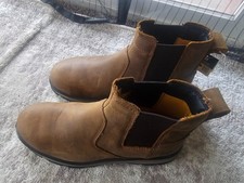 Bota de Trabalho Caterpillar CAT Masculina Exposição Chelsea Biqueira de Liga 11 Larga NOVA comprar usado  Enviando para Brazil