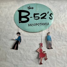 Placa publicitária B-52s Mesopotâmia loja de discos móvel loja de música - Como está comprar usado  Enviando para Brazil