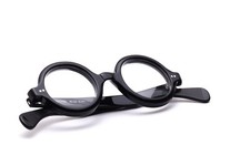 Runde brille schwarz gebraucht kaufen  Gauting