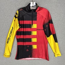 Camiseta de ciclismo Fischer x Vomax masculina grande náilon elástica vermelha preta amarela corrida, usado comprar usado  Enviando para Brazil
