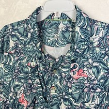 Camisa polo masculina Johnnie O 2XL havaiana flamengo verde floral desempenho stretch comprar usado  Enviando para Brazil