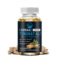 Usado, 120 cápsulas 3450MG TongkatALl LONGJACK GRAU UM EXTRATO DE RAIZ MAIS FORTE 200:1 comprar usado  Enviando para Brazil