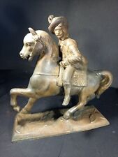 Vintage spelter musketeer for sale  HALIFAX