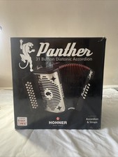 Usado, Acordeão Hohner PANTHER GCF Sol diatônico preto com alças comprar usado  Enviando para Brazil