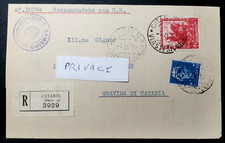 1939 piego raccomandato usato  Italia