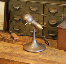 Usado, Abajur de mesa c.1950s vintage industrial luz mesa de cabeceira tampa retrátil comprar usado  Enviando para Brazil