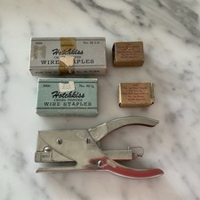 Grampeador e grampos Hotchkiss vintage raros Hotchkiss nº 52 comprar usado  Enviando para Brazil
