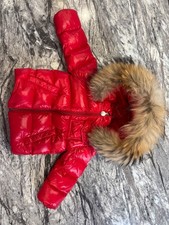 Red moncler coat for sale  MANCHESTER