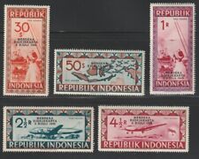 Indonesia 1949 Sc # C 57-61 MNH OG segunda mano  Embacar hacia Argentina