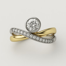 Diamantring 750 gold gebraucht kaufen  Hamburg
