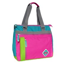 Bolsa tote feminina bloco colorido vibrante - Multi - Bolsa de ombro casual bolso comprar usado  Enviando para Brazil