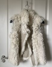 Cream shearling gilet for sale  UK
