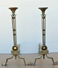 Exceptionnelle paire chenets d'occasion Exceptionnelle paire chenets d'occasion  Soyaux