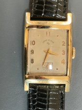 Vintage Lord Elgin relógio tanque cheio de ouro 14K década de 1950 funcionando. comprar usado  Enviando para Brazil