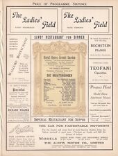 Opera programme 1914 for sale  LONDON