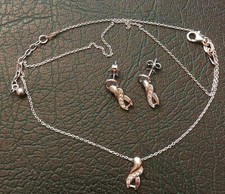 Parure chaine boucles d'occasion  Courbevoie