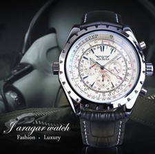 Jaragar relógio masculino quartzo analógico novo mecânico corda automática vintage 7, usado comprar usado  Enviando para Brazil