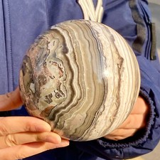 5,18 lb Naturalny kamień zebra kula kwarc kryształ mineralny próbka na sprzedaż  Wysyłka do Poland