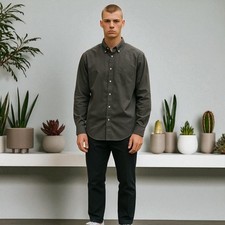 Koszula męska khaki XL slim fit gładka taliowana bawełniana coton na sprzedaż  PL