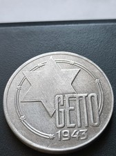 Bardzo rzadka moneta 20 marek 1943 "Getto łódzkie" (Polska, okupacja niemiecka) na sprzedaż  Wysyłka do Poland