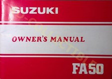 Suzuki fa50 owners d'occasion  Expédié en Belgium