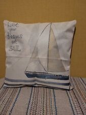 Sailboat inspirational cushion for sale  FORT WILLIAM