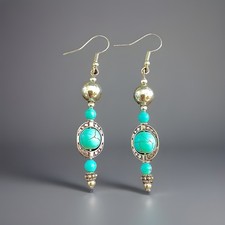 Handmade turquoise silver for sale  Elburn