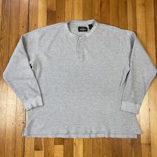 Camisa masculina térmica Henley RedHead XL mistura de algodão malha waffle cinza ao ar livre comprar usado  Enviando para Brazil