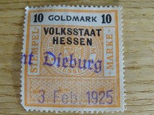Steuer stempelmarken grossherz gebraucht kaufen  Seeheim-Jugenheim