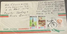 J) 1979 MÉXICO, MÉXICO EXPORTAÇÃO, BICICLETA, SELOS TB, VÁRIOS SELOS, CORREIO AÉREO, CIRCULA comprar usado  Enviando para Brazil