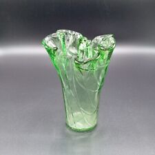 Handkerchief vase green for sale  FLEET