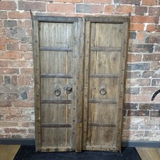 Pair vintage wooden for sale  STAFFORD