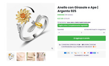 Anello girasole girevole usato  Anacapri