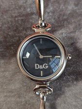 Usado, Relógio de quartzo Dolce & Gabbana Time feminino 32 mm tom prata aço inoxidável mostrador preto comprar usado  Enviando para Brazil
