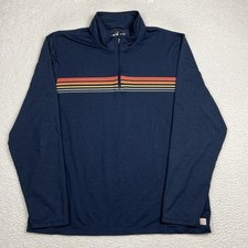 Pulôver masculino Marine Layer Weekend Sport 1/4 zíper GG azul comprar usado  Enviando para Brazil