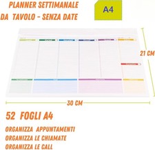 Planner settimanale planner usato  Bisceglie