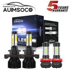 Farol de LED Hi/Lo + lâmpadas de neblina 6000K para Chevy Cruze 2011-2013 2014 2015 comprar usado  Enviando para Brazil