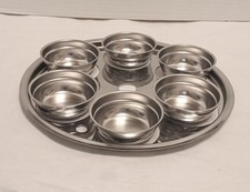Bandeja/inserção de aço inoxidável para caçador de ovos 10 1/4" diâmetro com 6 xícaras comprar usado  Enviando para Brazil