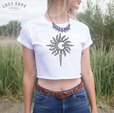 * Boho Grande Sol Colheita Top Festival de Verão Boêmio Grunge Cigano Chic Moon Star * comprar usado  Enviando para Brazil