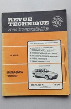 Revue technique matra d'occasion  Badonviller