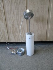 Luminária pendente pendurada luminária base cromada globo de vidro fosco LED comprar usado  Enviando para Brazil