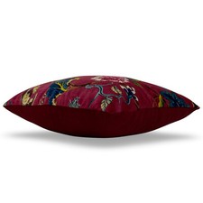 2 peças capa de almofada floral marrom veludo lance étnico feito à mão 18", usado comprar usado  Enviando para Brazil
