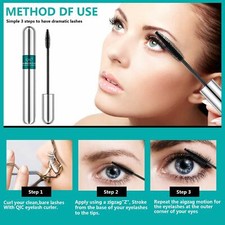 4D Silk Fiber Lash Mascara 2in1 Mascara Extension Makeup Waterproof Eye Lashes comprar usado  Enviando para Brazil