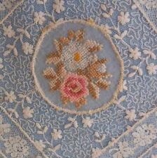 Bandeja de corredor de mesa de renda mista vintage Normandia guardanapo bordado Petit Point comprar usado  Enviando para Brazil