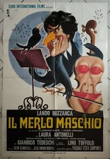 Manifesto poster merlo usato  Lagonegro