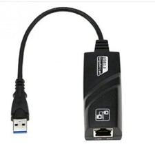 Adaptador de rede USB 3.0 a 10/100/1000 Gigabit Ethernet LAN com fio plug & play comprar usado  Enviando para Brazil