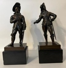 Antique bronze cavalier for sale  Evanston